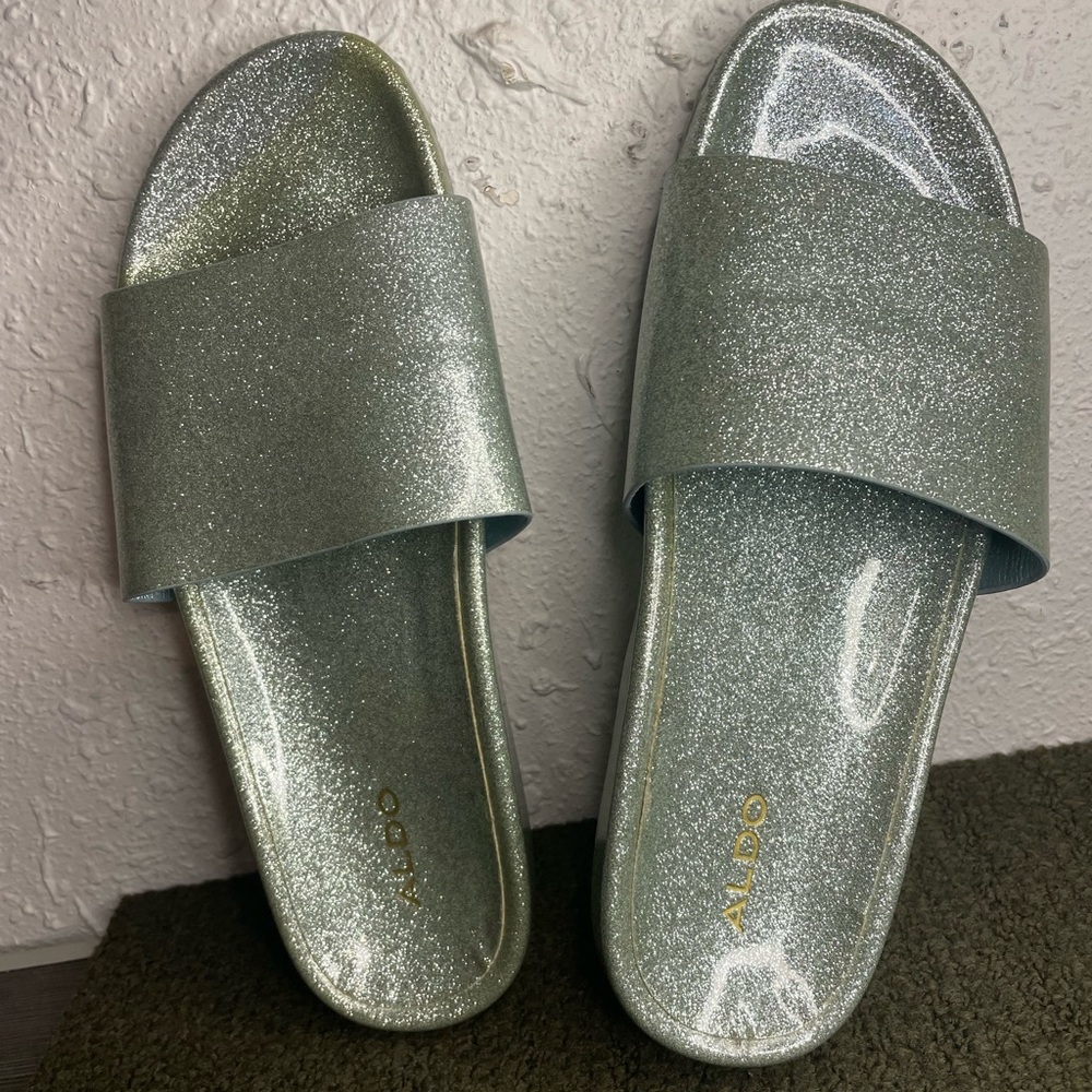 Aldo Metallic Glitter Women's Sandals
